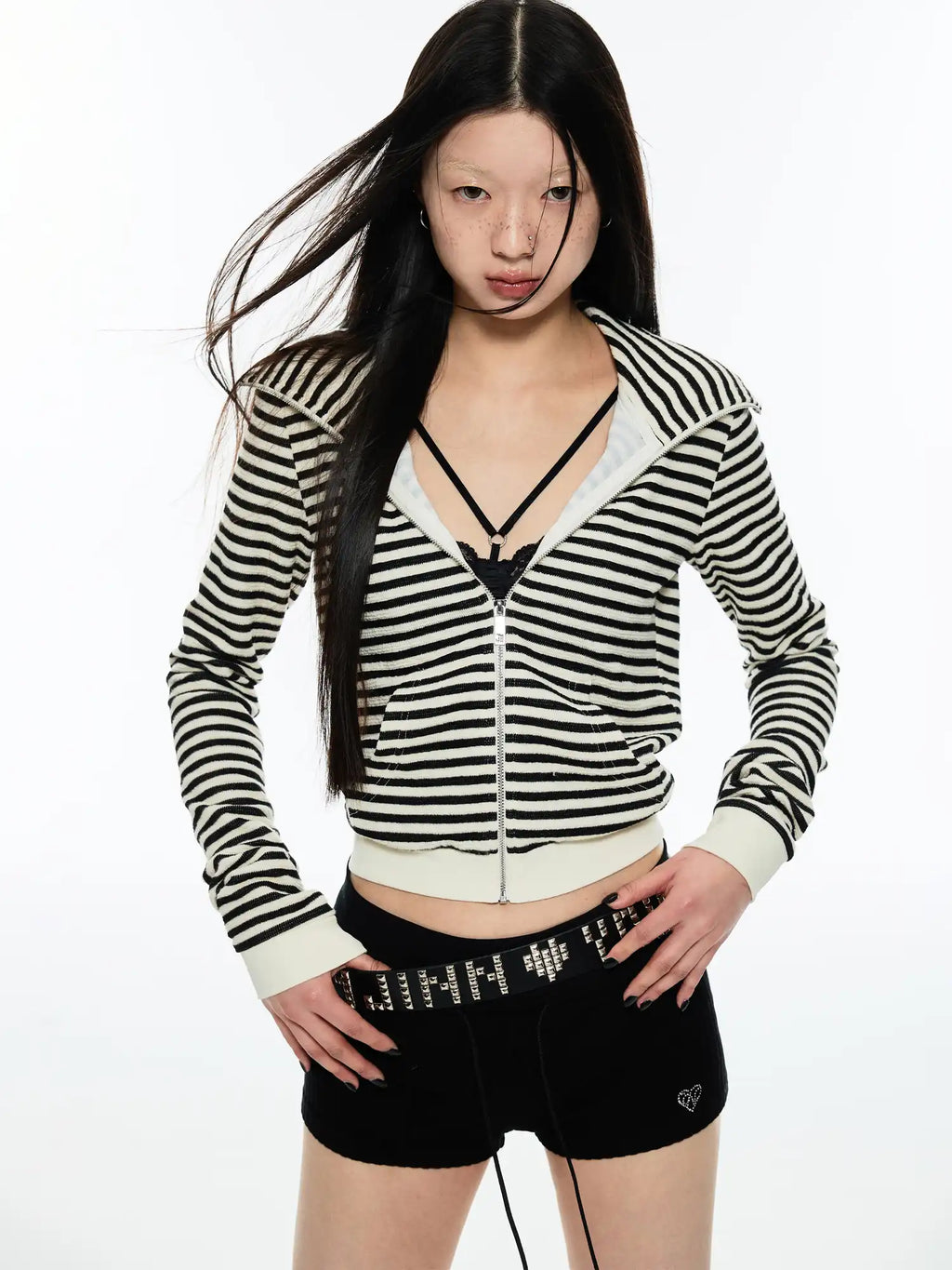 Midnight Meow Zip Up Cat Ear Hoodie