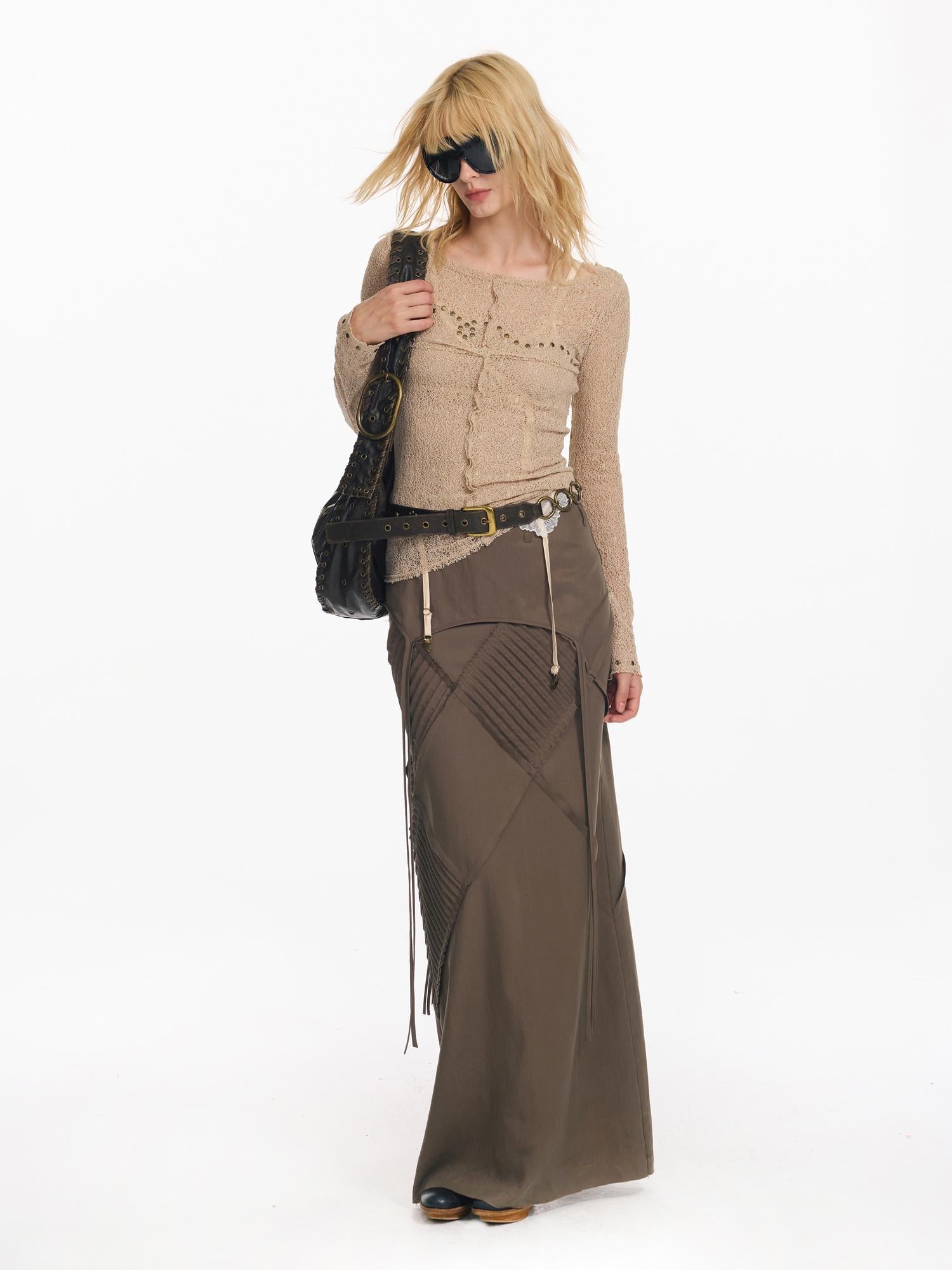Boho Diamond Pattern Skirt