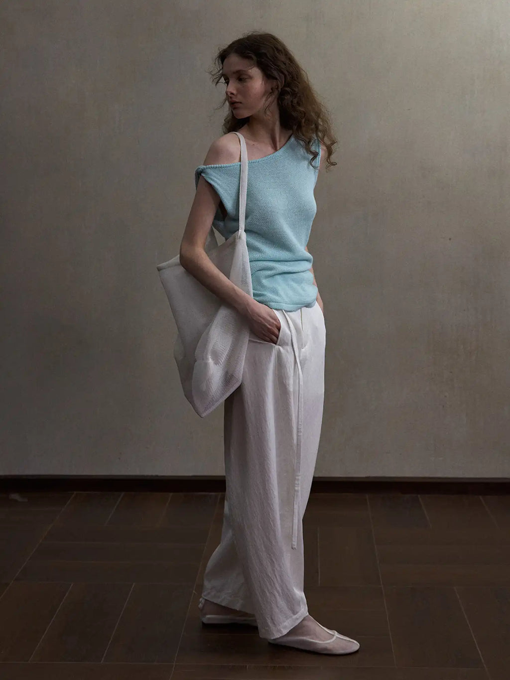 CantonCollective Design Asymmetric One-Shoulder Knit Top | Canton Collective