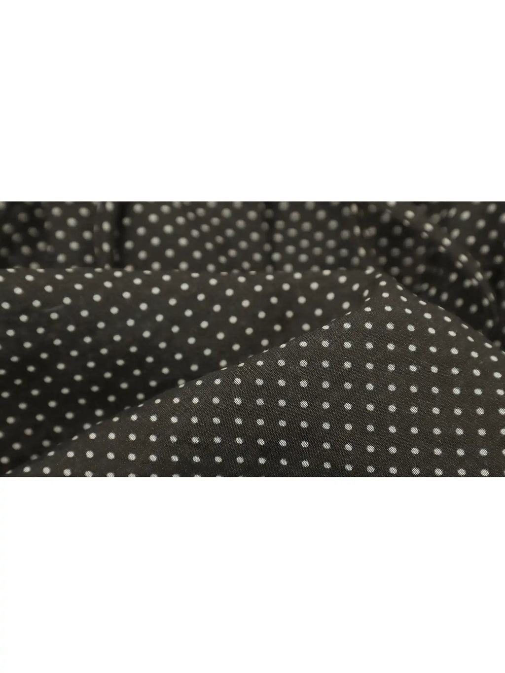 FirstFloor Ruched Bustier-Style Polka Dot Cropped Blouse | Canton Collective